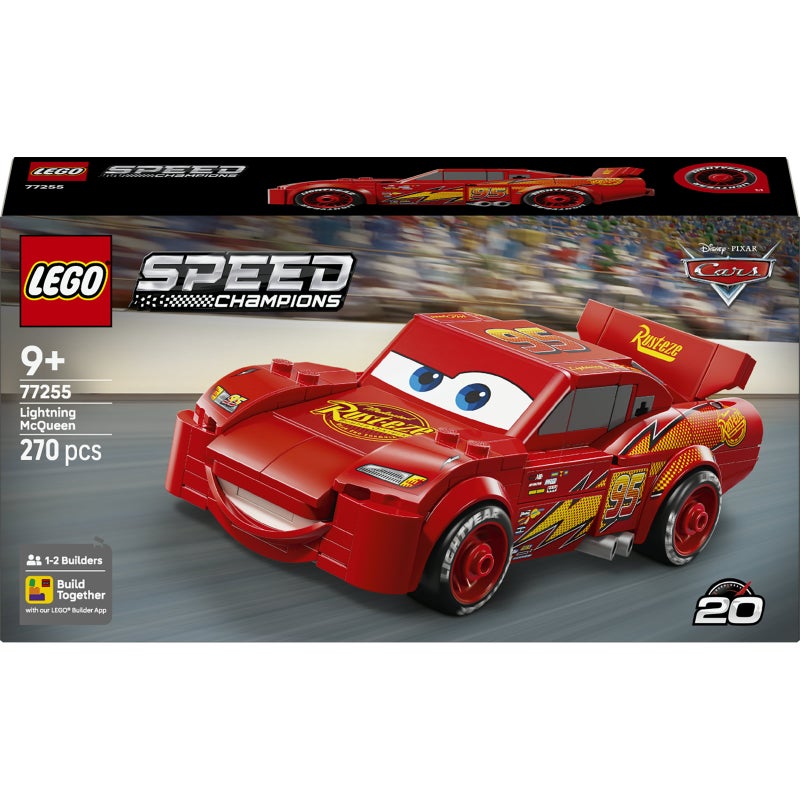 LEGO Speed Champions Lightning McQueen 77255 Building Toy Set (270 Pieces) - Image 2